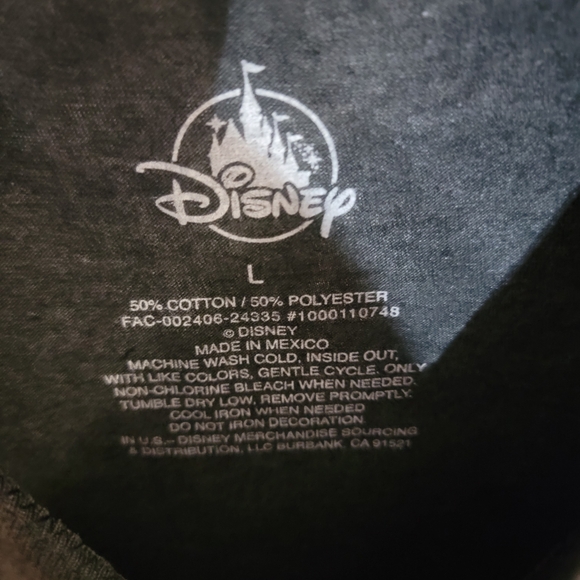 Disney Adult Charcoal T-Shirt with Colorful Park Design - Picture 4 of 5